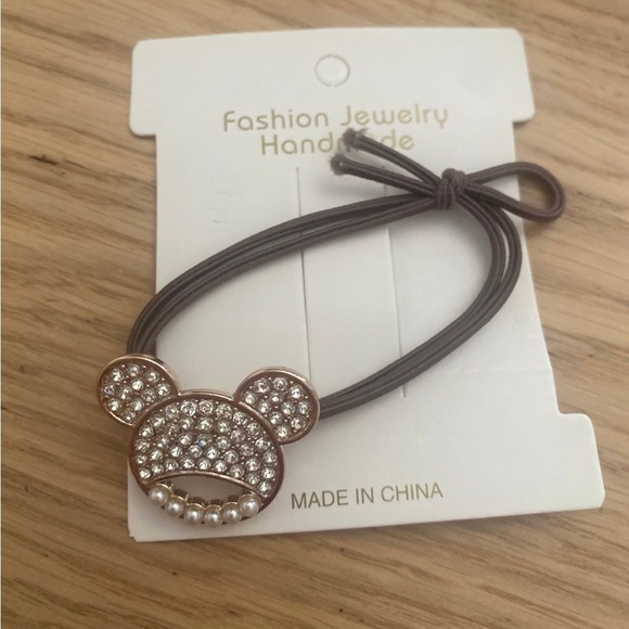 🆕Mickey Mouse Hair Accessories Elastic Ties Hair Clip Gold and Silver Set🆕 - Picture 3 of 4